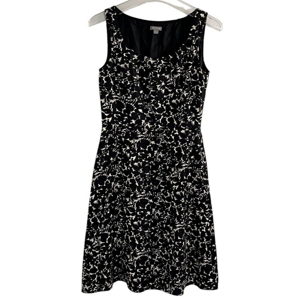 Ann Taylor Silk Floral Sleeveless A-Line Dress Size 0